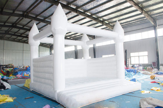 Прыжок дома 15ft прыжка винила брезента PVC раздувной белый для свадьбы на открытом воздухе
