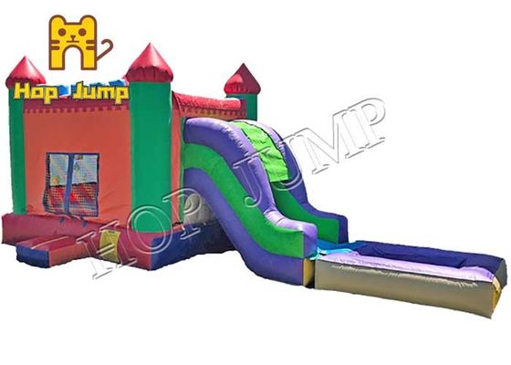 Дети Inflatables 4x8m NFPA 701 скольжения надувного замка PVC комбинированные