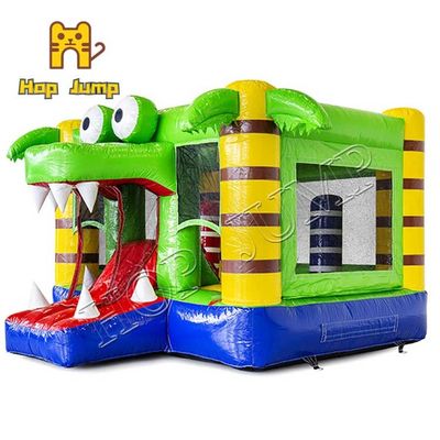 Красочные хвастуны Inflatables детей рокируют дизайн крокодила прыжка дома 4 шить мини